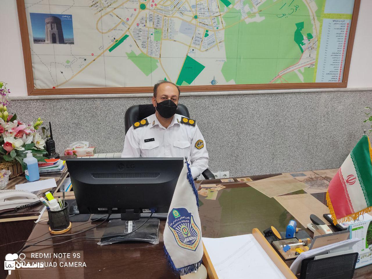رئیس پلیس راهور دامغان: اعمال قانون ۳۲۰۰ خودرو ناقض محدودیت های تردد در دامغان